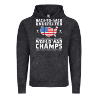 Vintage Black back to back undefeated world war champs Vintage Hoodie - artisFamous