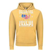 Vintage Mustard back to back undefeated world war champs Vintage Hoodie - artisFamous