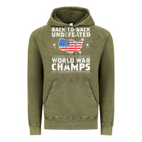 Back To Back Undefeated World War Champs Vintage Hoodie | Teevron