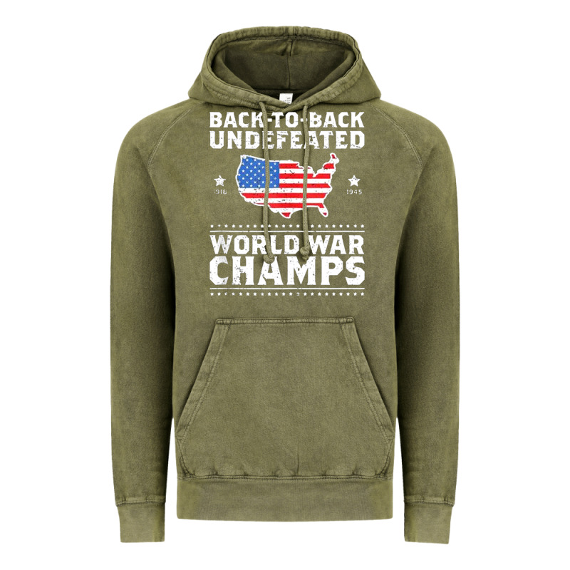 Back To Back Undefeated World War Champs Vintage Hoodie by artisFamous | Teevron