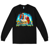 Black Love Came Down Long Sleeve Tee - CowhideDigitalArt