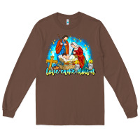 Chestnut Love Came Down Long Sleeve Tee - CowhideDigitalArt
