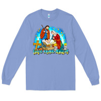 Colony Blue Love Came Down Long Sleeve Tee - CowhideDigitalArt