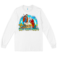 White Love Came Down Long Sleeve Tee - CowhideDigitalArt