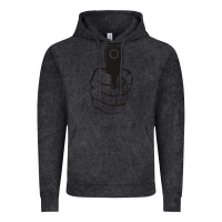 Vintage Black hands up pistol Vintage Hoodie - artisFamous