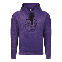 Cloud Purple hands up pistol Vintage Hoodie - artisFamous
