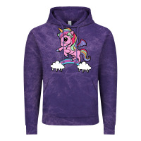 Cloud Purple cute unicorn Vintage Hoodie - artisFamous