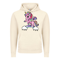 Vintage Artic cute unicorn Vintage Hoodie - artisFamous