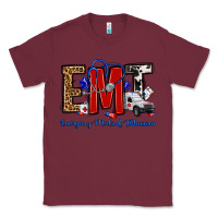 Burgundy emt emergency medical technician Classic Tee - OliviaCreatesArt