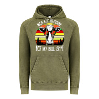 Vintage Olive vintage not my pasture not my bull cow Vintage Hoodie - artisFamous