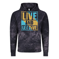 Cloud Black Live And Let Dive Retro Style Vintage Hoodie - artisFamous