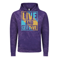 Cloud Purple Live And Let Dive Retro Style Vintage Hoodie - artisFamous