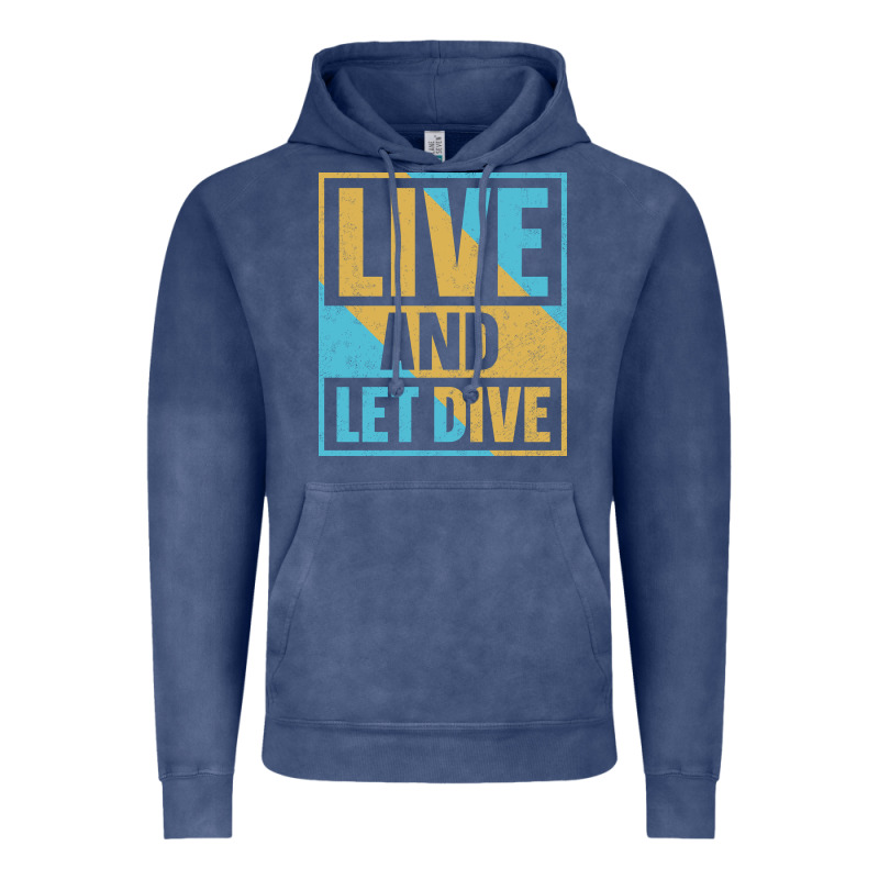 Live And Let Dive Retro Style Vintage Hoodie by artisFamous | Teevron