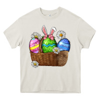 Cream Easter eggs  Easter Day Heavy Core Tee - CowGirlArtShop