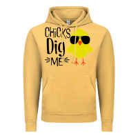 Vintage Mustard kids chick dig me christian Vintage Hoodie - artisFamous