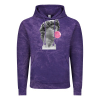 Cloud Purple Vaporwave statue head with bubblegum Vintage Hoodie - artisFamous