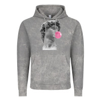 Cloud Rock Vaporwave statue head with bubblegum Vintage Hoodie - artisFamous