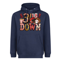 Navy three up three down baseball Heavyweight Hoodie - Jasminsmagicworld