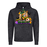 Vintage Black spooky horse Vintage Hoodie - CowhideDigitalArt