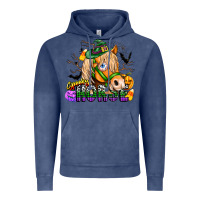 Vintage Denim spooky horse Vintage Hoodie - CowhideDigitalArt