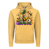 Vintage Mustard spooky horse Vintage Hoodie - CowhideDigitalArt