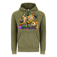 Vintage Olive spooky horse Vintage Hoodie - CowhideDigitalArt
