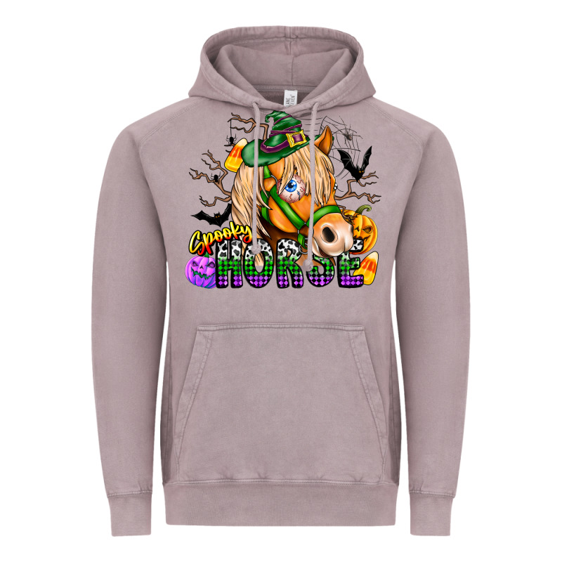 Spooky Horse Vintage Hoodie by CowhideDigitalArt | Teevron