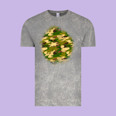 Camouflage Patch Vintage Tee Designed By Bundleandbundleshop