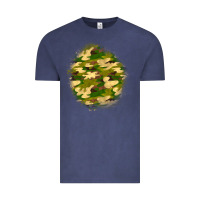 Vintage Denim camouflage patch Vintage Tee - BundleAndBundleShop