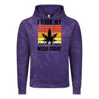 Cloud Purple i took my meds today Vintage Hoodie - artisFamous