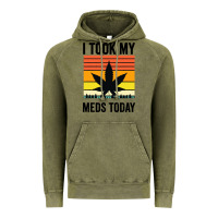 Vintage Olive i took my meds today Vintage Hoodie - artisFamous