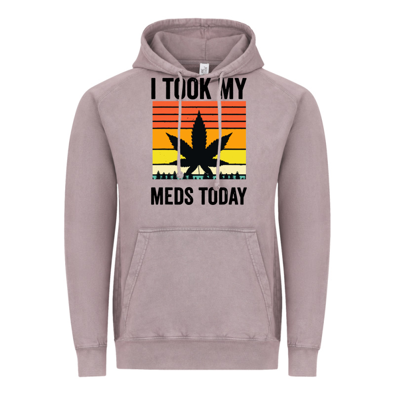 I Took My Meds Today Vintage Hoodie by artisFamous | Teevron