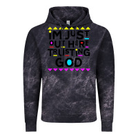 Cloud Black i'm just out here trusting god Vintage Hoodie - artisFamous