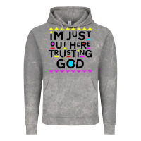 Cloud Rock i'm just out here trusting god Vintage Hoodie - artisFamous