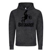 Vintage Black brraaap funny dirt bike Vintage Hoodie - artisFamous