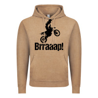Vintage Coffee brraaap funny dirt bike Vintage Hoodie - artisFamous