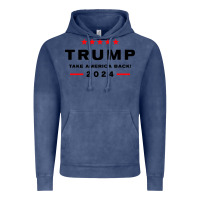 Vintage Denim donald trump 2024 take america Vintage Hoodie - artisFamous