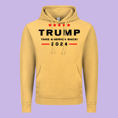 Donald Trump 2024 Take America Vintage Hoodie Designed By Artisfamous