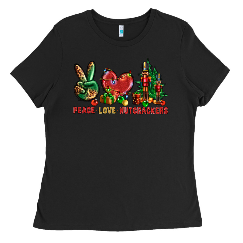 Peace Love Nutcrackers Ladies Tee by BundleAndBundleShop | Teevron