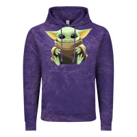 Cloud Purple baby yoda Vintage Hoodie - artisFamous