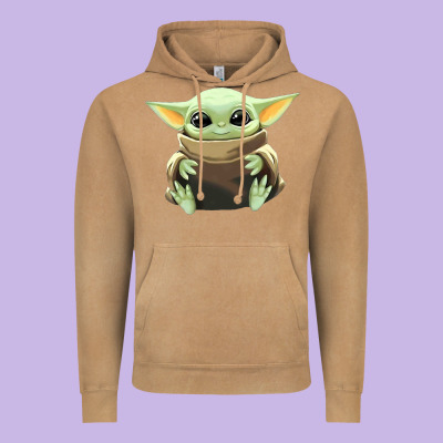 Baby Yoda Vintage Hoodie Designed By Artisfamous
