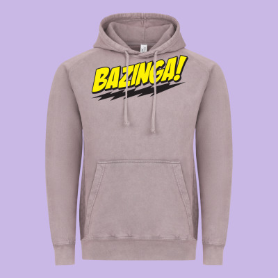 Bazinga! Vintage Hoodie Designed By Artisfamous
