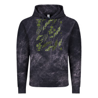 Cloud Black Watercolor Eucalyptus Pattern Vintage Hoodie - artisFamous