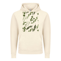 Vintage Artic Watercolor Eucalyptus Pattern Vintage Hoodie - artisFamous