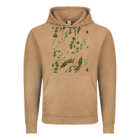 Vintage Camel Watercolor Eucalyptus Pattern Vintage Hoodie - artisFamous
