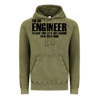 Vintage Olive i'm an engineering Vintage Hoodie - artisFamous