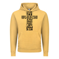 Vintage Mustard John 3:16 Bible Verse Cool Christian Church Shirts Christianity Vintage Hoodie - artisFamous
