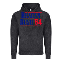 Vintage Black reagan bush '84 Vintage Hoodie - artisFamous