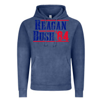 Vintage Denim reagan bush '84 Vintage Hoodie - artisFamous