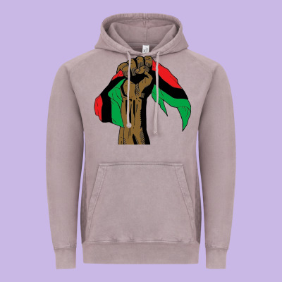 Black Power African License Vintage Hoodie Designed By Artisfamous